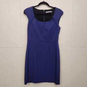 Marc New York (Andrew Marc) Purple Sheath Dress with Zip Closure, Size 6